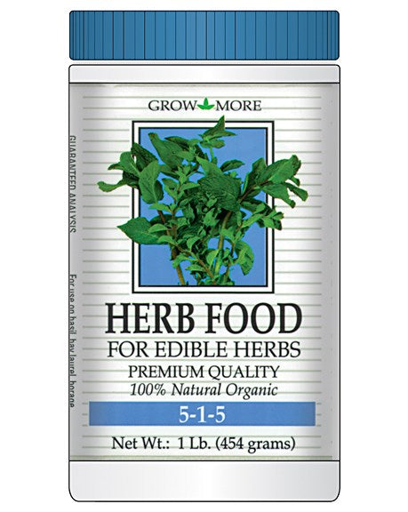 Grow More® Herb Food 5-1-5  - 16oz Jar