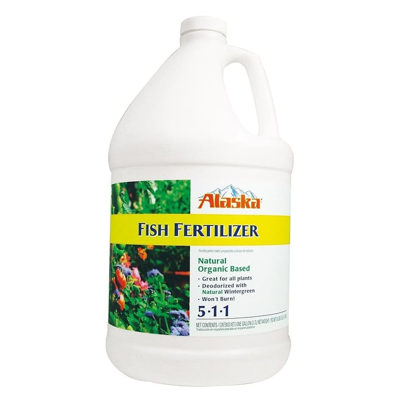 Alaska Fish Fertilizer 5-1-1 Liquid All-purpose Food (OMRI Listed) 1 Gallon