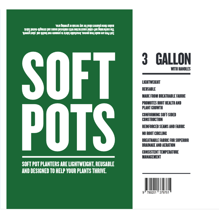 Soft Pot 3 Gallon - Hydro4Less