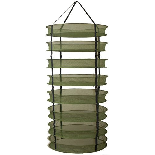 GRO1 2-Ft Plant Crop Harvest Drying Fabric Tiered Dry Rack Nets (Clips) - Hydro4Less