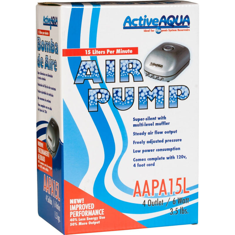 Active Aqua Air Pump 4 Outlet - Hydro4Less