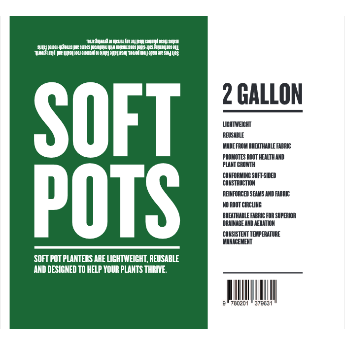 Soft Pot 2 Gallon - Hydro4Less
