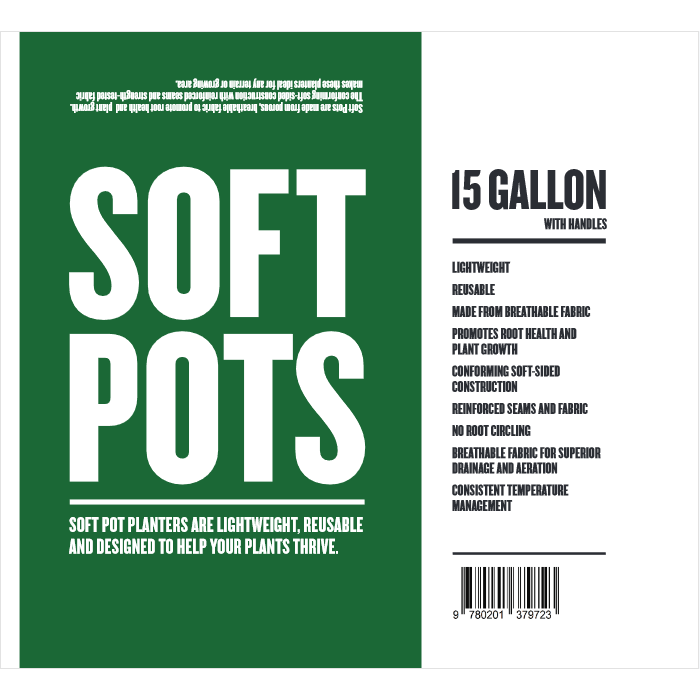 Soft Pot 15 Gallon - Hydro4Less