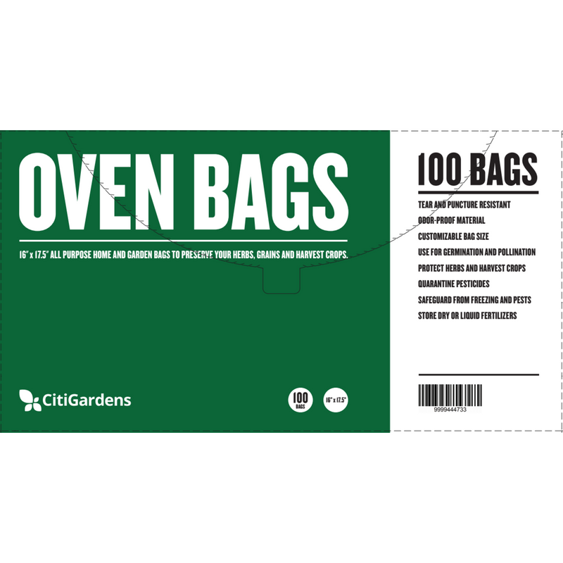 Citigardens Oven Bags 100pk - FREE SHIPPING - Hydro4Less
