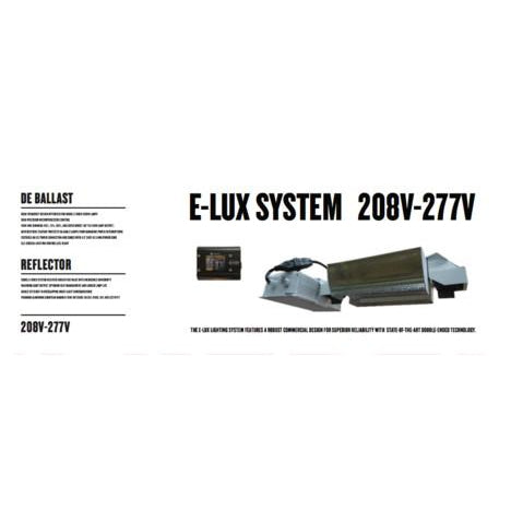 E-Lux System 1000w 208-277v Double-Ended Kit Horizontal Ballast - Hydro4Less