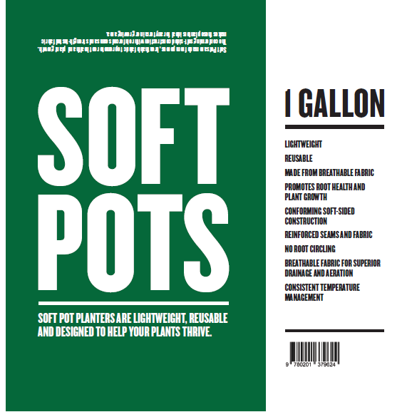 Soft Pot 1 Gallon - Hydro4Less