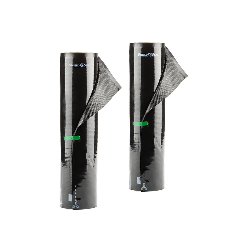 11″ x 19.5′ All Black Vacuum Sealer Rolls SNS 200 - Hydro4Less